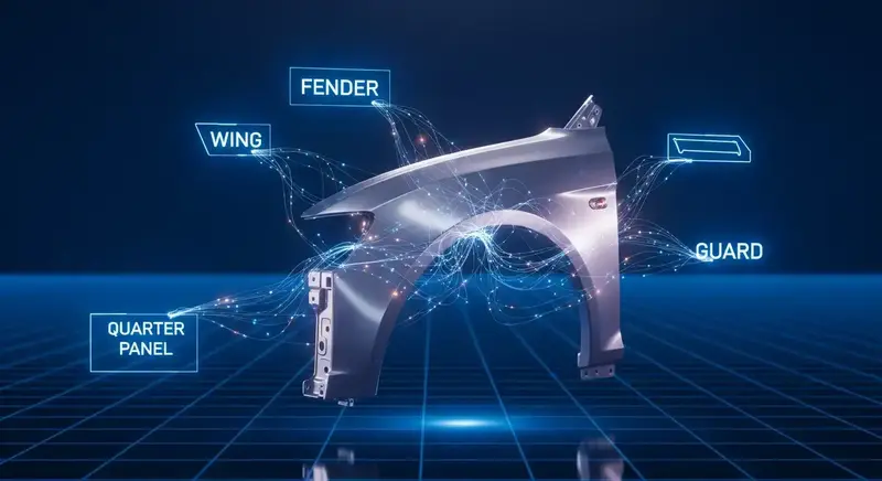 AI analyzing car parts with neural network